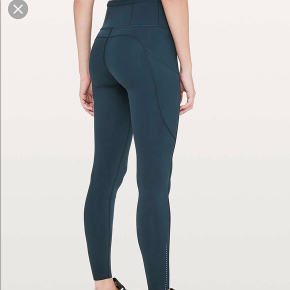 lululemon athletica Pants - SOLD OUT RARE EUC nocturnal teal fast and free